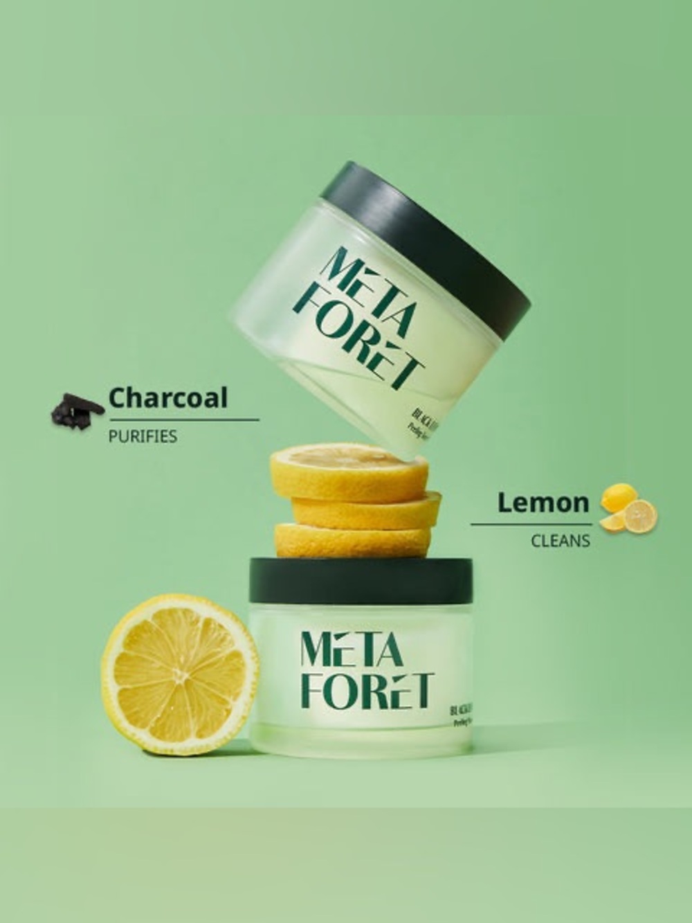 Meta Foret Black Lemon Peeling Toner Pads are exfoliating facial pads Korean